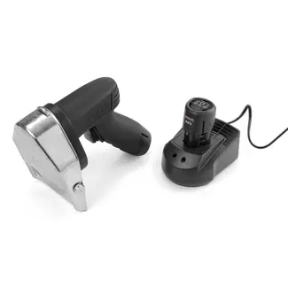 HENDI Draadloos elektrisch kebabmes – instelbare snijdikte – antislip greep – 2 roestvrijstalen messen – 230V/80W