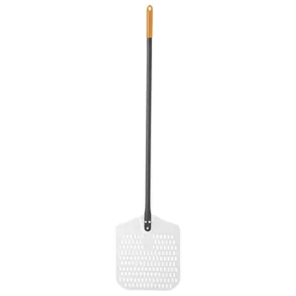 HENDI Vierkante pizzaschep – geperforeerd – aluminium – 305x1320 mm