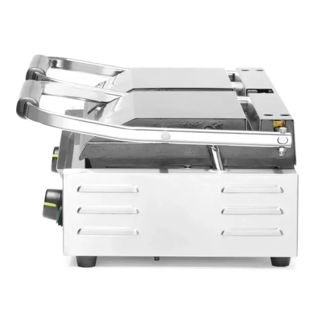 HENDI Dubbele contactgrill – half glad, half geribd – 575x430 mm – 3600W – roestvrij staal