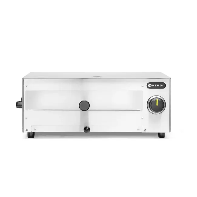 HENDI Pizzaoven – 230V/1450W – Ø30 cm – Timer – Boven- en onderverwarming – Kruimellade