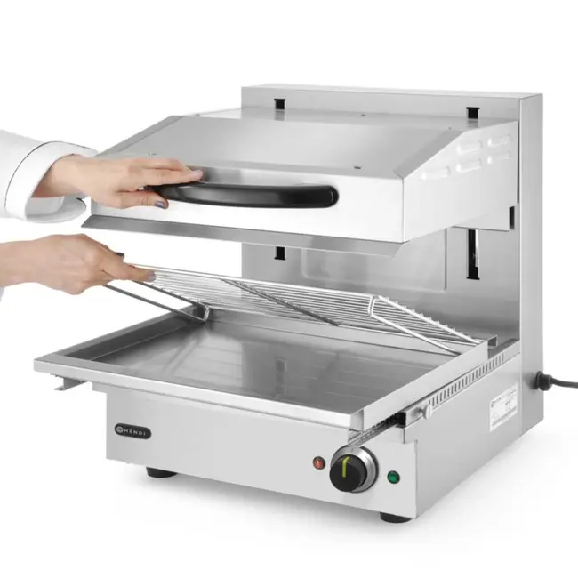 HENDI Lift Salamander – variabele hoogte – roestvrij staal – 485x525x537 mm – 230V/2800W