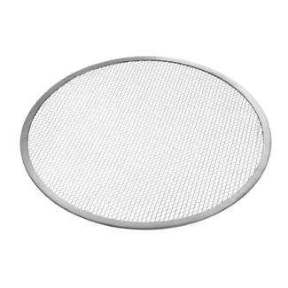 HENDI Pizzaplaat aluminium Ø330 mm met gaasbodem voor pizza's