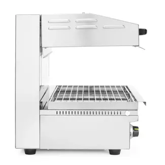 HENDI Salamander grill – traploze thermostaat – variabele hoogte – 2 warmtezones – roestvast staal