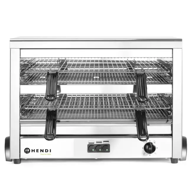 HENDI Quartz salamander – snelle opwarming – 3 zones – roestvast staal – 682x528x455 mm