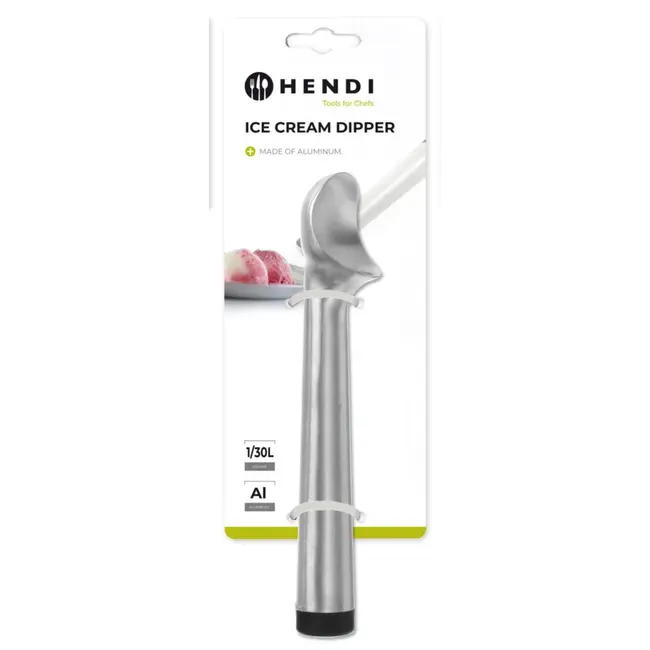 HENDI IJsdipper – Aluminium – Oliegevulde Handgreep – Ø56x225 mm – Lichtgewicht