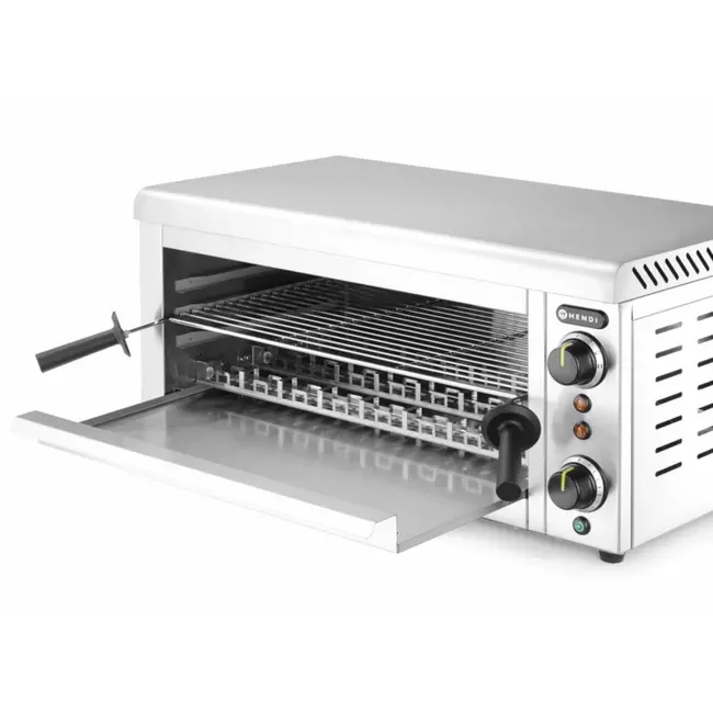HENDI Salamandergrill – Quartz Infrarood – Timer – Verstelbaar Rooster – 689x397x318 mm
