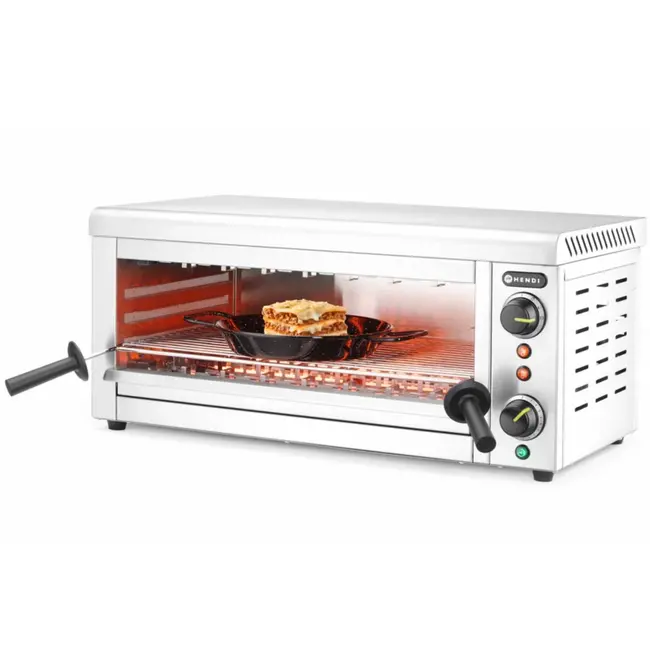 HENDI Salamandergrill – Quartz Infrarood – Timer – Verstelbaar Rooster – 689x397x318 mm