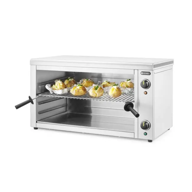 HENDI Salamander grill – 230V/3600W – 4 roosterhoogtes – roestvast staal – 800x633x453 mm