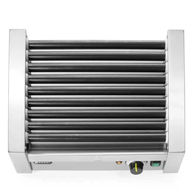 HENDI Worstenroller grill – één zone – 7 rollers – snelle verhitting – 525x365x176 mm