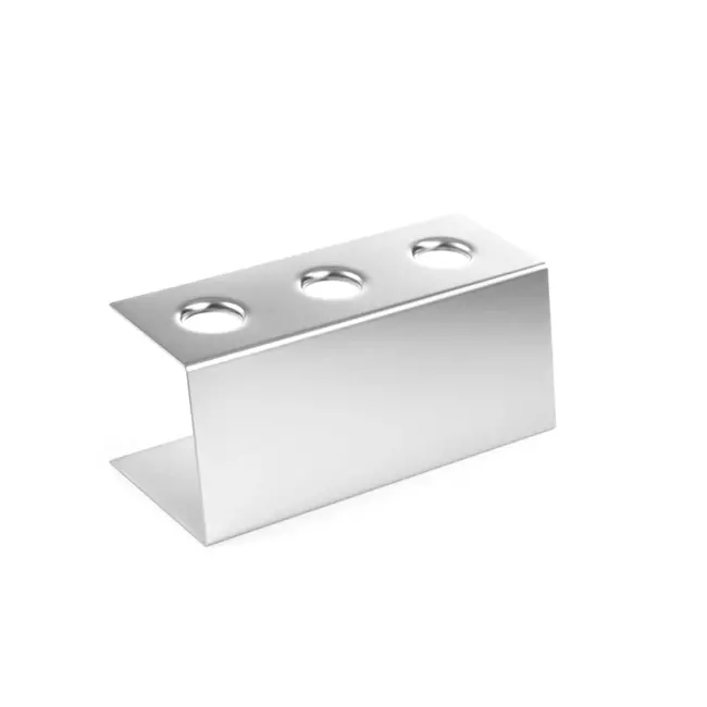 HENDI IJshoornstandaard – roestvrij staal – vaatwasserbestendig – 3 hoorntjes – 200x95x85 mm