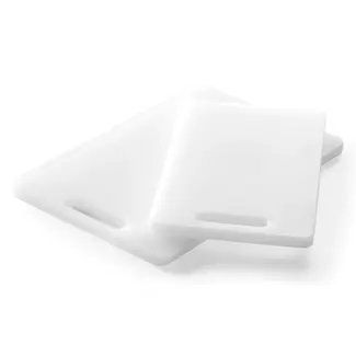 HENDI Witte snijplank met handgreep 250 x 150 x 10 mm van HDPE