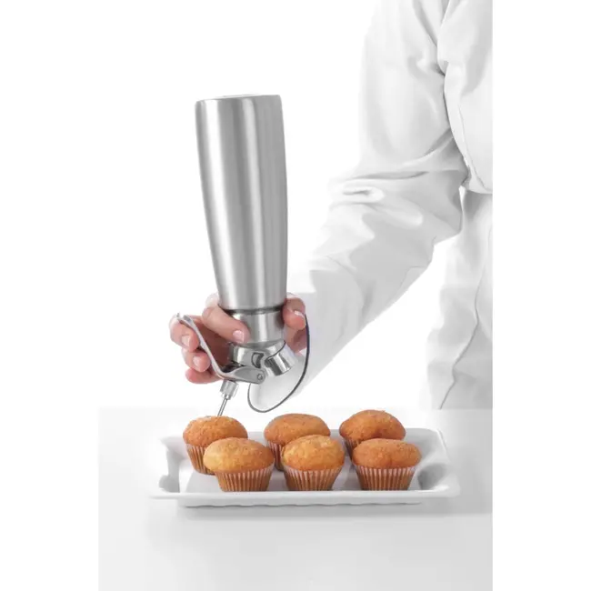 HENDI Set van 4 roestvrijstalen spuitmondjes – ideaal voor decoratie en injecties