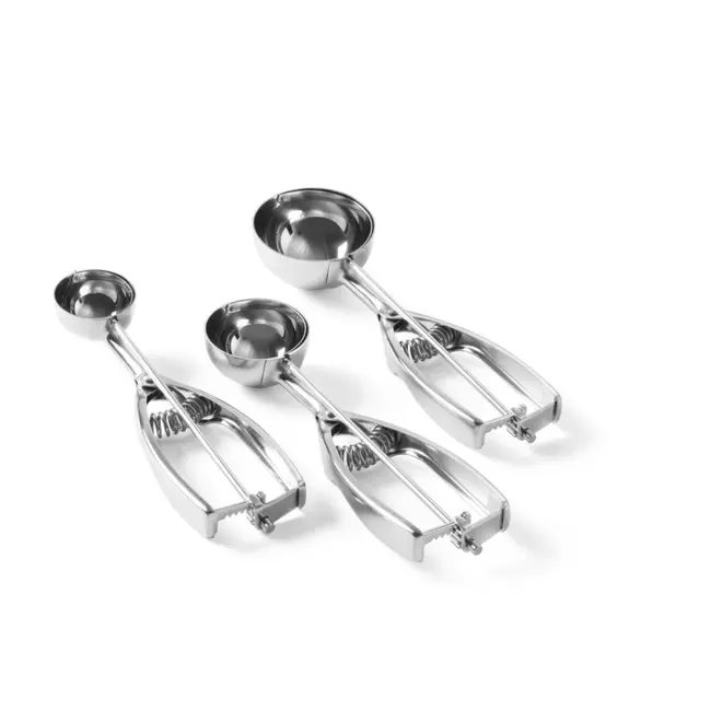 HENDI Portioneerlepel – Roestvast staal – Ø44 mm – Vaatwasmachinebestendig