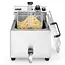 HENDI Profi Line friteuse – 8 liter – met aftapkraan – lichtgrijs – 230V/3500W