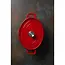 Hendi Geëmailleerde gietijzeren braadpan - 4,4L - rood - 365x290x115mm