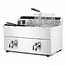 HENDI Inductie friteuse – dubbele capaciteit – nauwkeurige temperatuurregeling – 16L – roestvast staal
