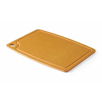 HENDI Snijplank van houtvezelcomposiet bruin - 370 x 275 mm met groef