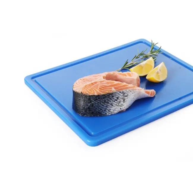 HENDI Blauwe snijplank – HACCP-gecertificeerd – HDPE kunststof – 600x400 mm – vaatwasserbestendig