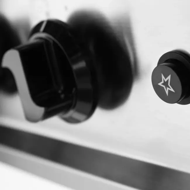 HENDI Gasfornuis – 5 pits – open frame – roestvast staal – 14,3 kW – 900x640x910 mm