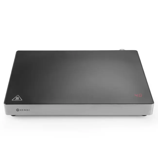 HENDI Inductie warmhoudplaat – keramisch glas – digitaal display – 455x333x65 mm – 230V/800W