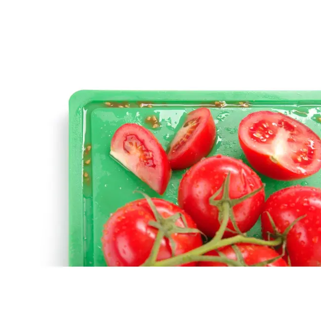 HENDI Gastronorm snijplank – HACCP – sapgeul en gladde zijde – 530x325 mm – groen