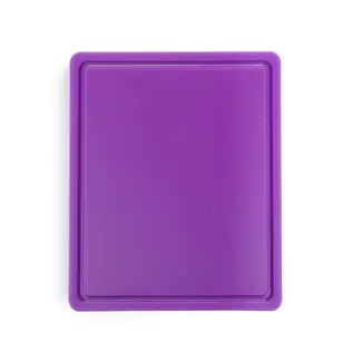 HENDI Snijplank HACCP – Gastronorm 1/2 – Paars – 325x265 mm – Dubbelzijdig – Sapgeul