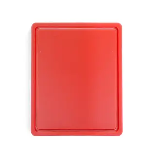 HENDI Rode HACCP snijplank – sapgeul – dubbelzijdig – 325x265 mm