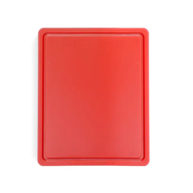 HENDI Rode HACCP snijplank – sapgeul – dubbelzijdig – 325x265 mm
