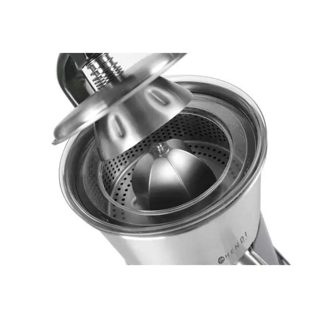 HENDI Elektrische citruspers – roestvrij staal – met spatscherm – 230W – 210x330x585 mm