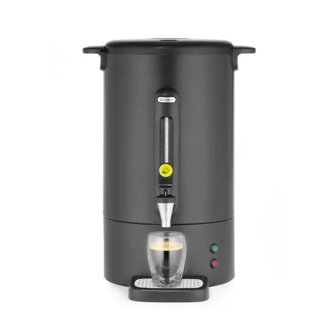 HENDI Percolator – 14L – matzwart – non-drip kraan – waterniveau-indicator – warmhoudfunctie