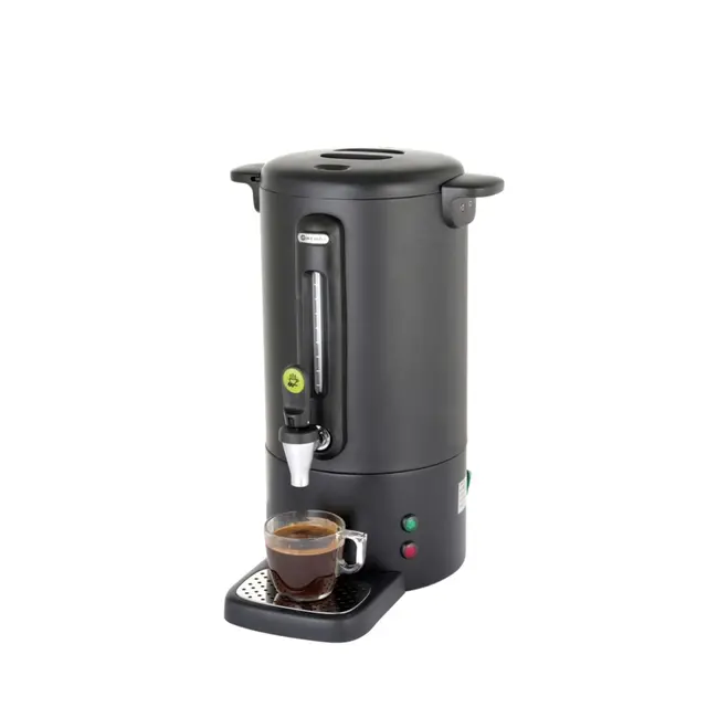 HENDI Percolator – 14L – matzwart – non-drip kraan – waterniveau-indicator – warmhoudfunctie