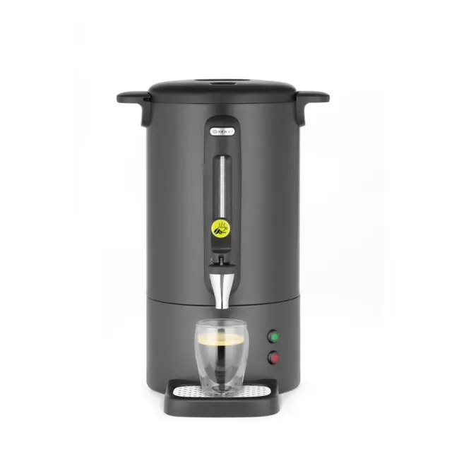 HENDI Percolator – 7L – matzwart – non-drip kraan – waterniveau-indicator – automatisch warmhouden