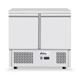 Arktic Ruime koelwerkbank – 2 deuren – 300L – roestvast staal – geforceerde luchtkoeling – digitaal display