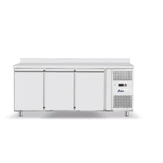 Arktic Koelwerkbank met 3 deuren – 420L – roestvast staal – geforceerde luchtkoeling – GN 1/1