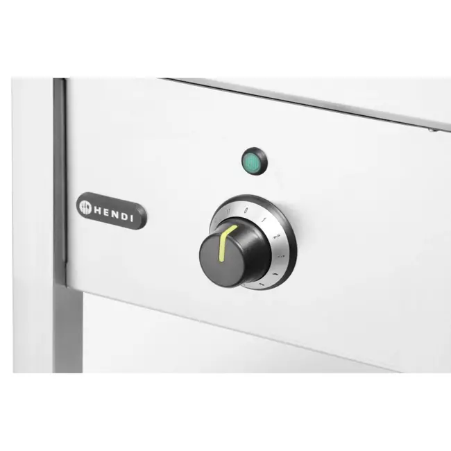 HENDI Inductiehokker – Hoog vermogen – 11 vermogensniveaus – 5 mm gehard glas – 422x400x x(H)366 mm