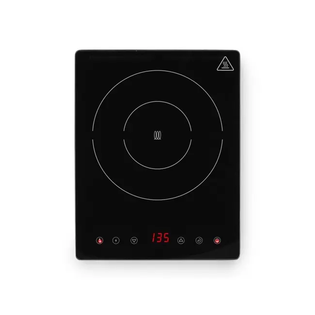 HENDI Inductiekookplaat – 2000W – Keramisch glas – Aanraakbediening – Timerfunctie