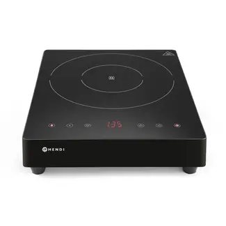 HENDI Inductiekookplaat – 3500W – keramisch glas – digitaal display – 339x444x80 mm