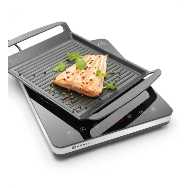 HENDI Inductiekookplaat – ultradun ontwerp – keramisch glas – aanraakbediening – 2000W – 230V