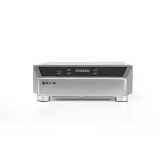 HENDI Inductiekookplaat 3500 D - 3500 W in RVS met een vetfilter