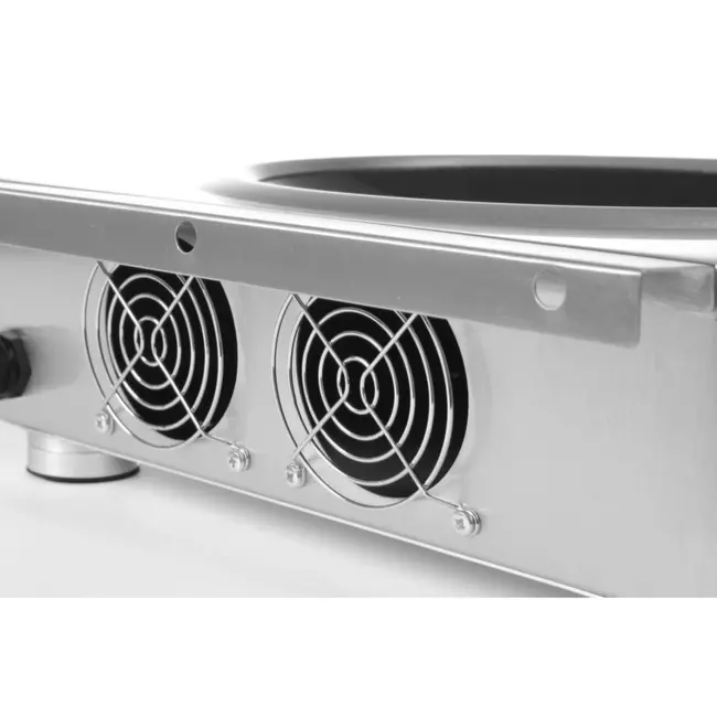 HENDI Inductiewok – Profi Line – Digitaal – Roestvrij staal – 3500W – 340x450x130 mm