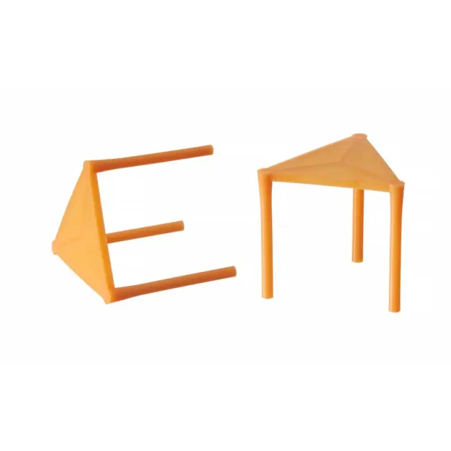 HENDI Dekselsteun voor pizza's – oranje – 35 mm hoogte – 500 stuks