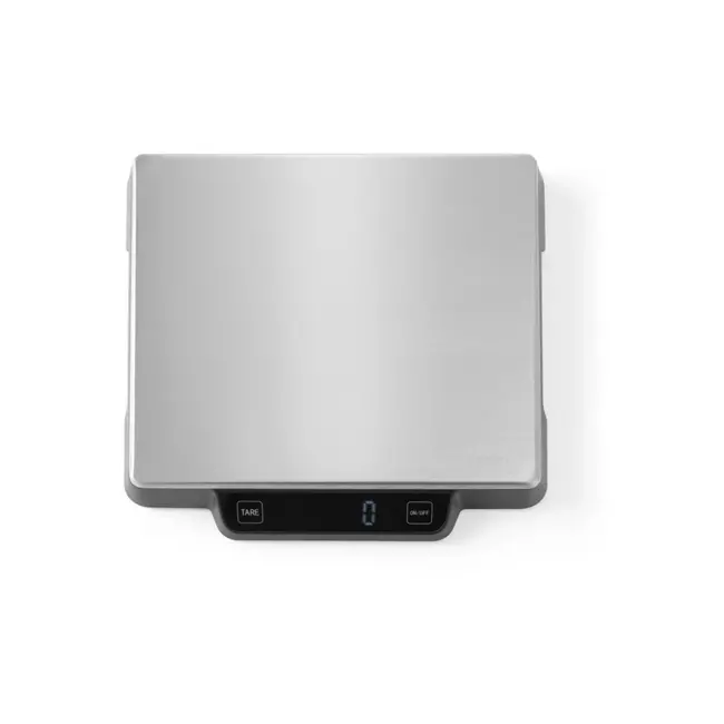 HENDI Keukenweegschaal – 15 kg capaciteit – roestvast staal – nauwkeurig tot 1g – aanraakgevoelig – auto-tarra