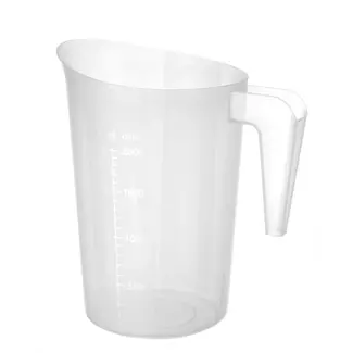 HENDI Maatbeker 5 liter stapelbaar met reliëfschaal voor keuken