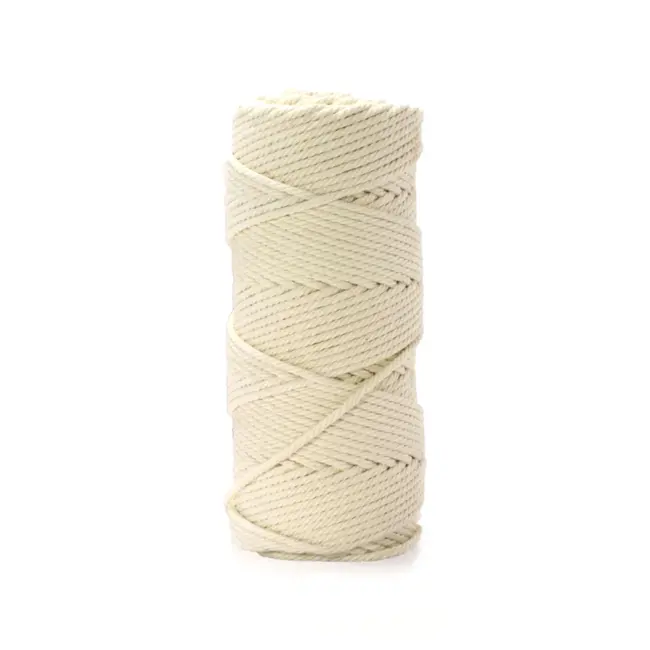 HENDI Rolladedraad – 70 meter – Wit – Ongebleekt Katoen – 100g Spoel