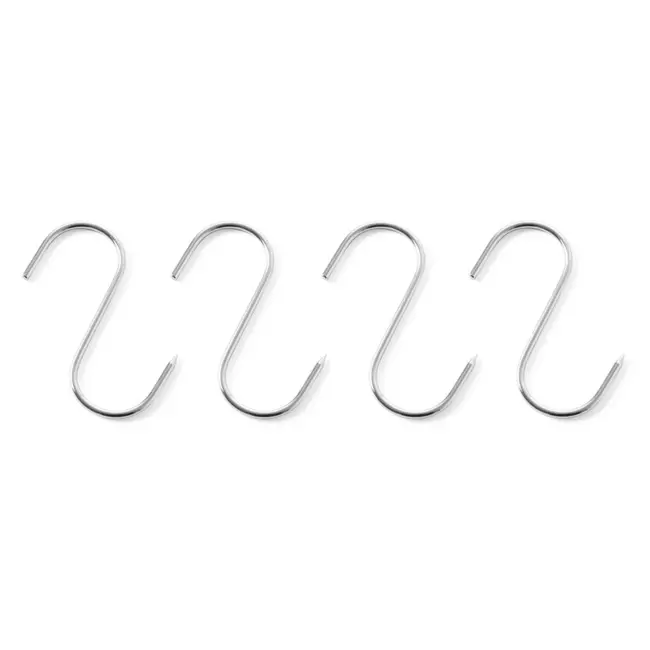HENDI Set vleeshaken – robuust roestvast staal – vaatwasmachinebestendig – 150x6 mm – 4 stuks