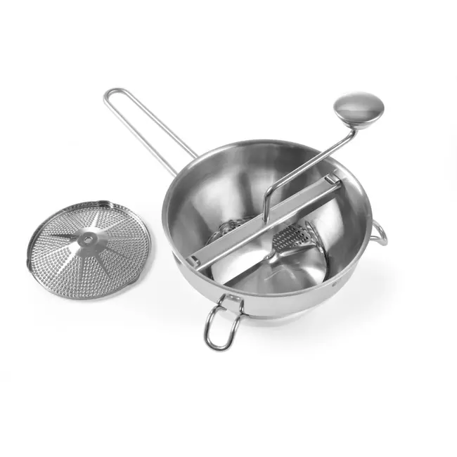 HENDI Groentezeef – Roestvrij staal – Inclusief grove en fijne zeef – Vaatwasmachinebestendig – 400x215x175 mm