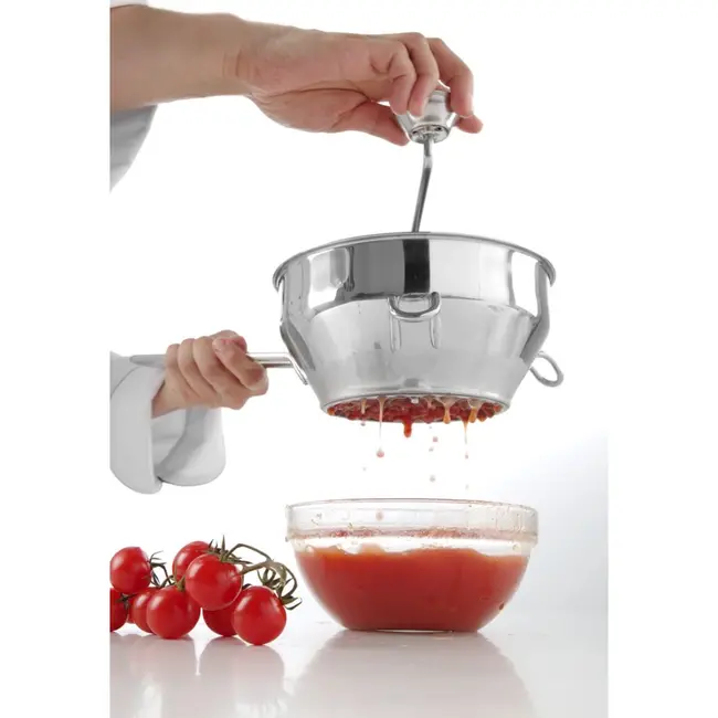 HENDI Groentezeef – Roestvrij staal – Inclusief grove en fijne zeef – Vaatwasmachinebestendig – 400x215x175 mm