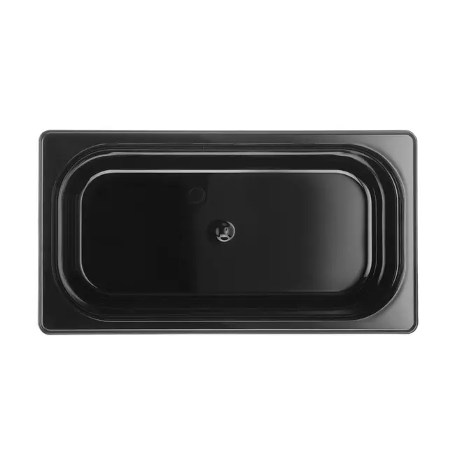 HENDI Gastronorm container – polycarbonaat – 5,7L – zwart – 325x176x150 mm