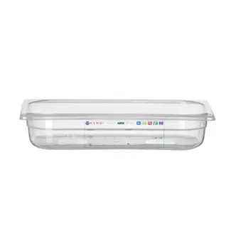 HENDI Gastronorm bak 1/3 – 2,5L – luchtdicht – transparant – 325x176x65 mm