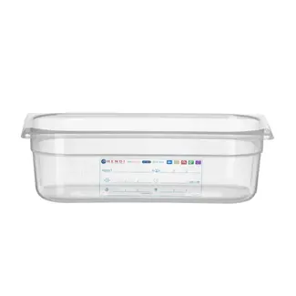 HENDI Gastronorm bak – luchtdicht – transparant – 4L – 325x176x100 mm